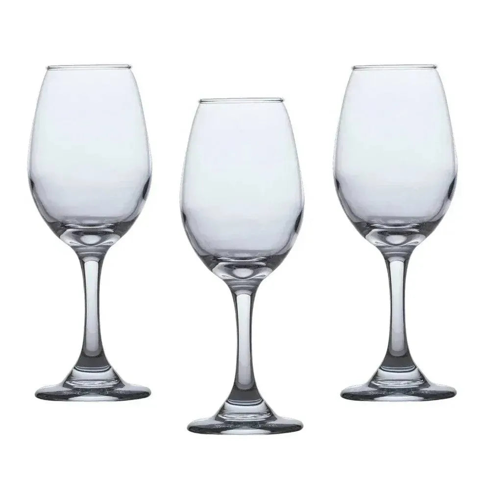 Kit 3 Taças de Vidro Água e Vinho Tinto Luxo Lar Bonito