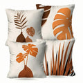 Kit 4 Capas Almofadas Decorativas Bege 45x45 Lar Bonito