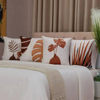 Kit 4 Capas Almofadas Decorativas Bege 45x45 Lar Bonito