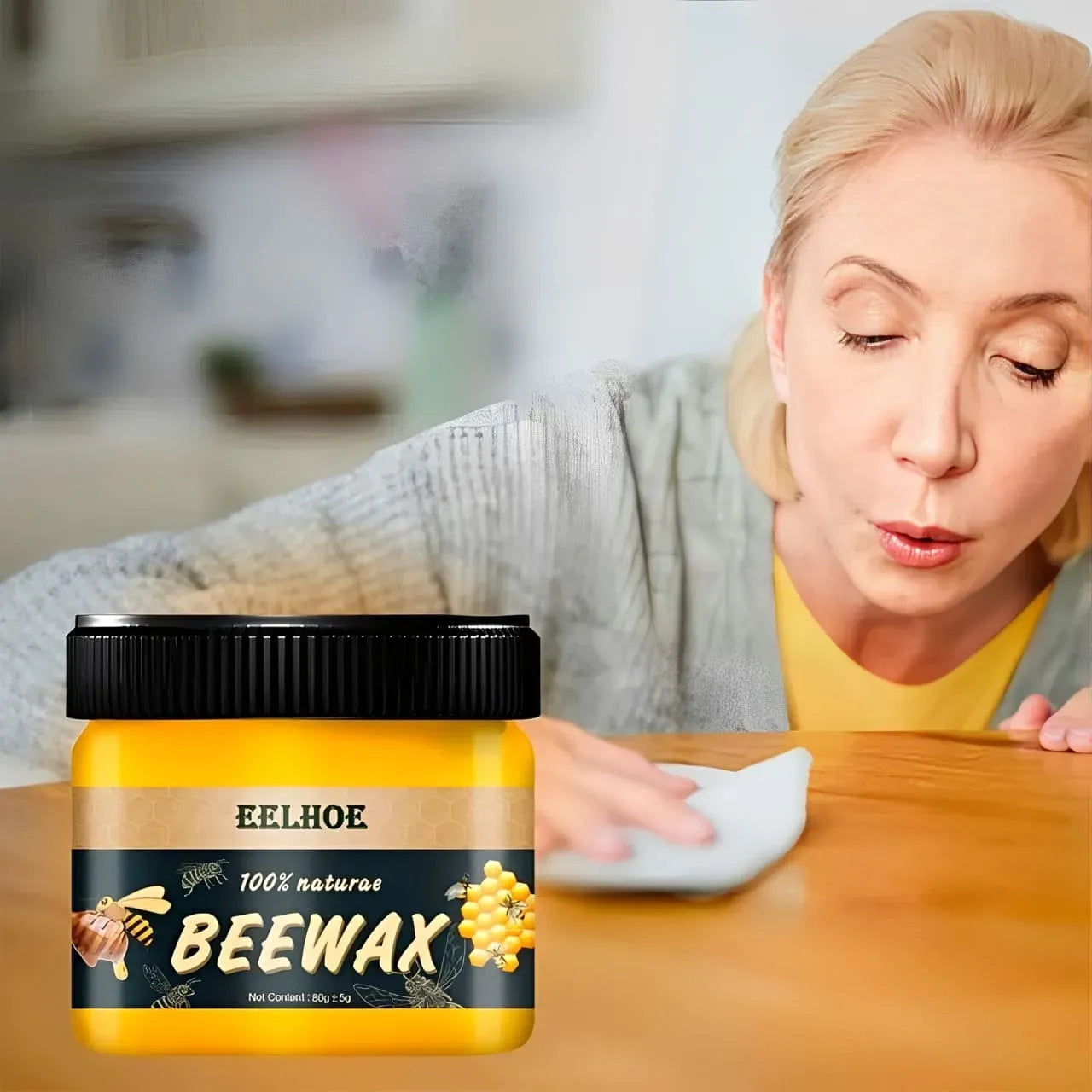 BeeWax 
Cera de Abelha
Restaura Móveis de Madeira e Polimento