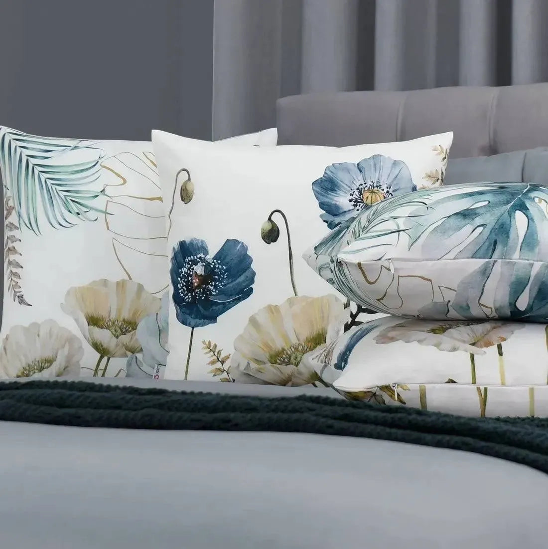 Kit 4 Capas de Almofada Decorativas Cassandra Floral 45x45 Lar Bonito